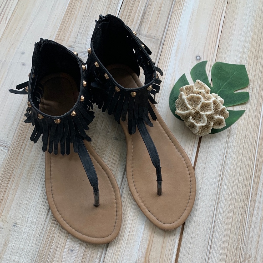 Fringed Sandals